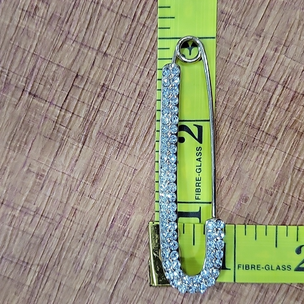 Vintage Rhinestone Crystal Brooch Pin - Picture 10 of 10